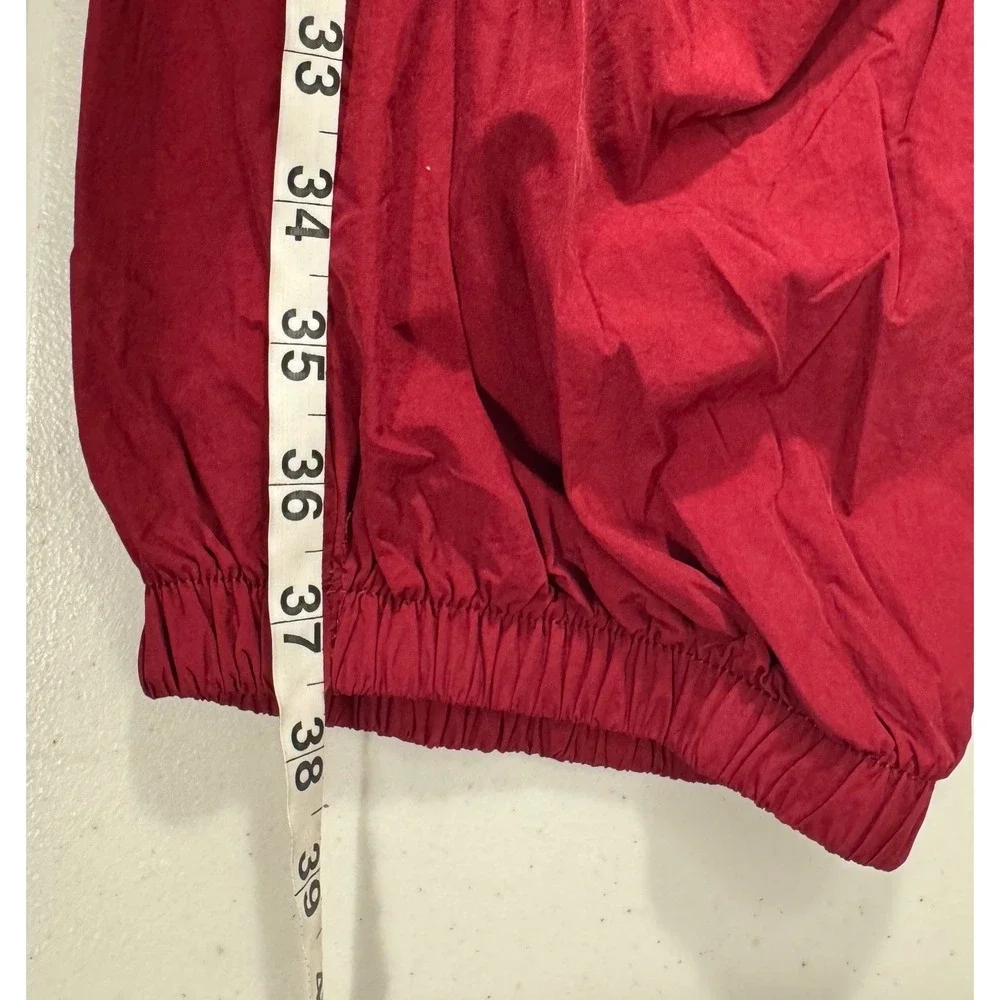 Xersion Parachute Pants Girls 3XL Red High Rise Woven Cargo Joggers Athletic NEW